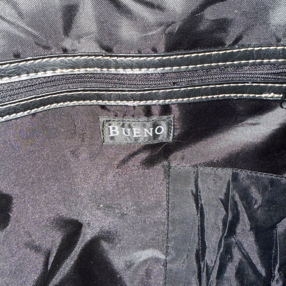 Bueno Black Leather Laptop Tote - Picture 6 of 6